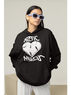 Sevbano Arctic Monkeys Rock Metal Baskılı Unisex Oversize Müzik Grubu Hoodie