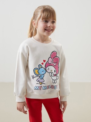 Lc Waikiki Yeni Sezon Hello Kitty Baskılı Kız Çocuk Kalın Sweatshirt