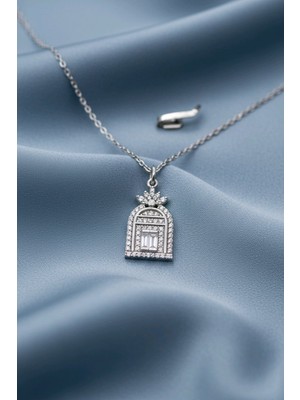 Tasarım Aşk  Kapısı  Gümüş Kolye