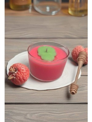 CZMD Skull Aura – Pembe Soya Wax Mum | Yeşil Kurukafa Detaylı