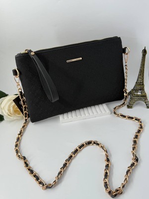 Leauder Women Kadın Zincir Aksesuar  Kulplu Clutch Çanta