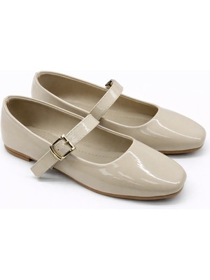 ModaFrato SH-950 Tokalı Babet Günlük Kadın Ayakkabı Mary Jane Ev Babeti
