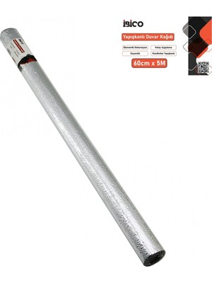 MiraLive 5mt x 60CM Alüminyum Gümüş Tezgah Üstü Folyo Sticker - Duvar Kağıt Kendinden Yapışkanlı - Eko Dekorasyon - Dayanıklı (4887)