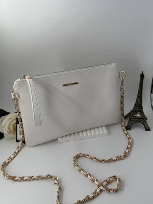 Leauder Women Kadın Zincir Aksesuar  Kulplu Clutch Çanta