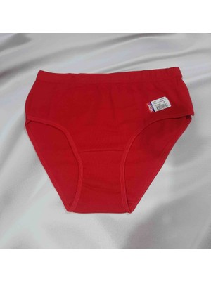 Shine Elagance Kırmızı Ribana Bato Yüksek Bel Büyük Beden Kadın Külot