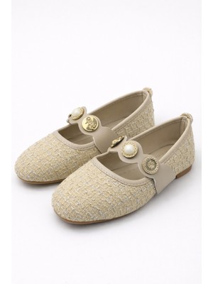 ModaFrato SH-250 Tiftikli Turalı Babet Günlük Kadın Ayakkabı Mary Jane Ev Babeti