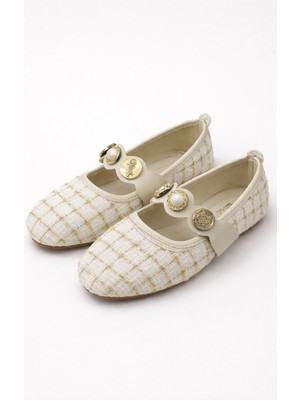 ModaFrato SH-250 Tiftikli Turalı Babet Günlük Kadın Ayakkabı Mary Jane Ev Babeti