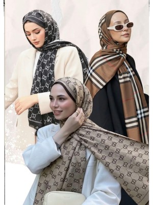 De Rosa Çift Taraflı Jakar Şal 3'lü Hediye Şal Seti