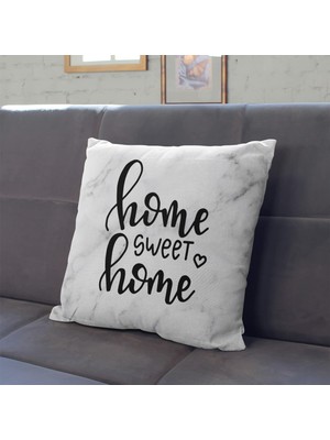 Hepta Collection Mermer Desenli Line Art Tasarımlı Kırlent Yastık