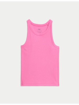 Marks & Spencer Pamuk Karışımlı Fitilli Atlet (2-16 Yaş)