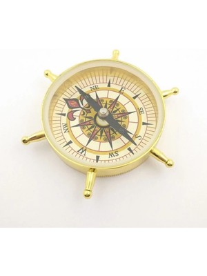 Starseven Estetik Tasarım Dümen Model Pirinç Pusula