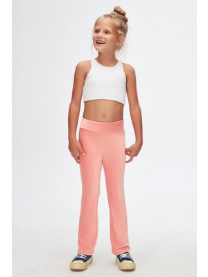 Lovetti Somon Fitilli Kadife Ispanyol Paça Pantolon