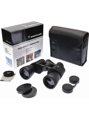 Starseven 10×50 – Geniş Ön Mercekli Profesyonel El Dürbünü – 1000M/56M – Siyah