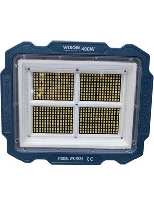 Starseven Wıson WS-5585 Çok Fonksiyonlu 3 Solar Panelli 400W Spot Aydınlatma