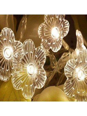 Norino Çiçek Desenli 3.5 Metre USB LED Işık – 20 Led’li Dekoratif Ortam Aydınlatması