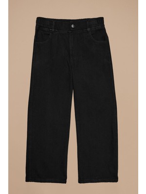 FullaModa Beli Lastikli Kız Çocuk Palazzo Pantolon