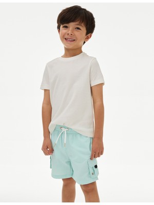 Marks & Spencer Kargo Cep Detaylı Çocuk Deniz Şortu (2-8 Yaş)