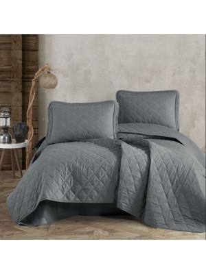 Pazarcan Çift Kişilik Yatak Örtüsü Tafana V6 Gri