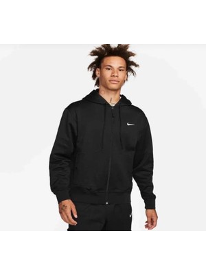 Nike Therma-Fit Full-Zip Hoodie Tam Boy Fermuarlı Siyah Erkek Sweatshirt FB7115-010