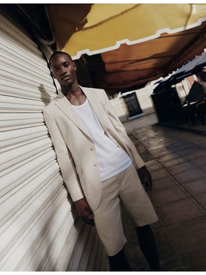 Marks & Spencer Autograph Keten Takım Elbise Ceketi