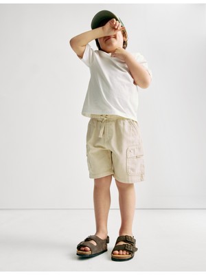 Marks & Spencer Pamuk Karışımlı Kargo Şort (2–8 Yaş)