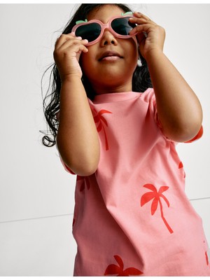 Marks & Spencer Saf Pamuklu Palmiyeli Tişört (2-8 Yaş)