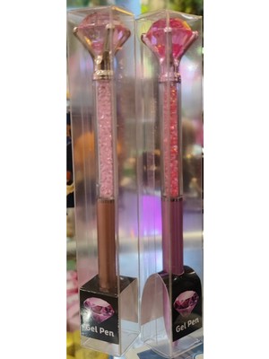 Ada Çanta Kırtasiye Diamond Kristal Taş Model Jel Tükenmez Kalem ( 2 Adet ) AD28874