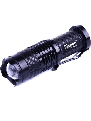 Starseven Mini Güçlü Şarjlı Pilli El Feneri WT-304