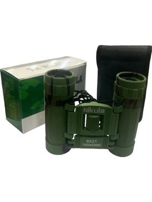 Starseven 8X21 Dürbün Kamuflaj Dürbünü 56M/1000M Kauçuk Kaplama