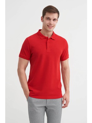 Cazador Polo Yaka Kırmızı Erkek T-Shirt 46130