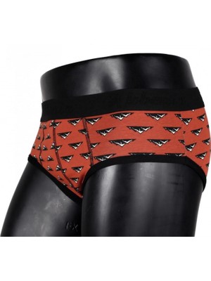 MiraLive Marsilyan- Erkek Likralı Slip Kiremit - Lacivert