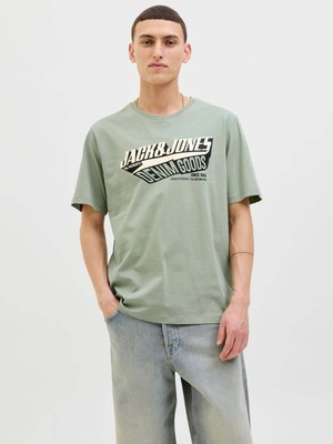 Jack & Jones Jjelogo Tee Ss O-Neck 2 Col Yeşil Erkek T-Shirt 12279535
