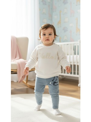 Baby Buu 100% Pamuk 2li Hello Kız Bebek Takımı