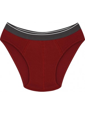 MiraLive Miray- Erkek Pamuk Likralı Slip Bordo