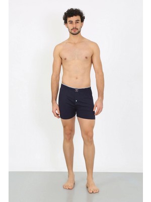 MiraLive Miray- Erkek Penye Boxer Lacivert