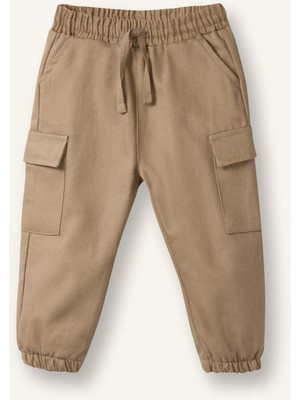 DeFacto Erkek Bebek Kargo Fit Jogger Paça Gabardin Pantolon G6429A526SP