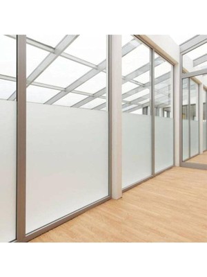 Hepta Collection Stickerart Cam Kumlama Ofis Duşakabin Balkon Camı Kaplama Folyosu 100 cm 100 cm x 6 Metre