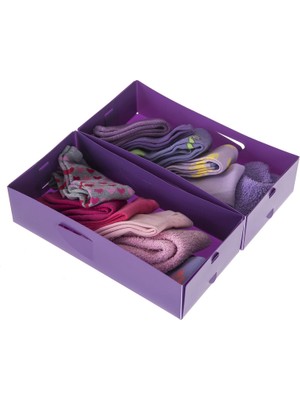 Hepta Collection Bosphorus Çekmece Içi Düzenleyici 2 Adet Pvc Mor
