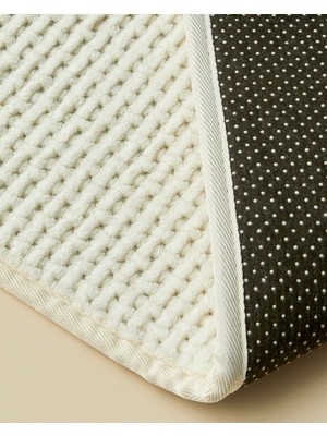 English Home Waffle Weave Banyo Paspası 50X80 cm Beyaz