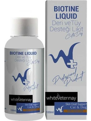 Hepta Collection W+ Whiteveterinay Biotine Liquid &dog 100 ml (Kedi ve Köpekler Için ve Tüy Desteği)