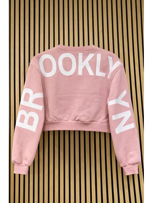NerKids Kız Çocuk Sırt Baskılı Sweatshirt