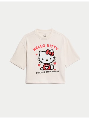 Marks & Spencer %100 Pamuklu Hello Kitty:trade_mark: T-Shirt (2-8 Yaş)