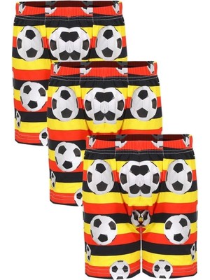 MiraLive Miray- Erkek Çocuk 3'lü Sarı Boxer