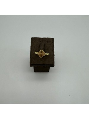 Mare Accessories Altın Kaplama Çiçek Formlu Ayarlanabilir Yüzük