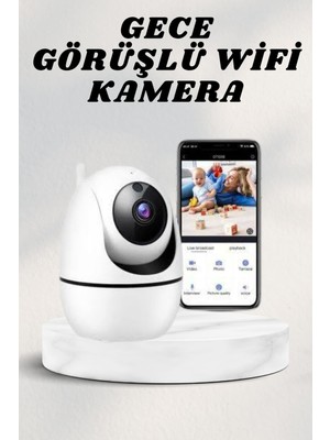 Pazarcan Wifi Kamerası Kablosuz Wifi Güvenlik Kamerası