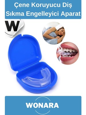 Wonara Premium Diş Gıcırdatma Önleyici Çene Koruyucu Gece Plağı Diş Sıkma Engelleyici Dişlik Aparat
