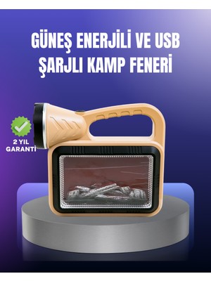Pazarcan Solar Enerjili Alev Lambası – El Feneri ve Dekoratif Işık