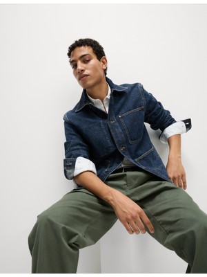 Marks & Spencer Saf Pamuklu Klasik Denim Ceket