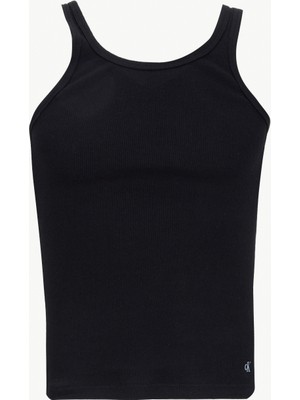 Calvin Klein Gri - Mavi - Siyah Kadın Atlet LV00QS7493 Ck Women