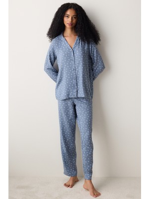 Penti Çok Renkli Relaxation Gömlek Pantolon Pijama Takımı